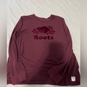 Roots Maroon Long Sleeve Top size XL